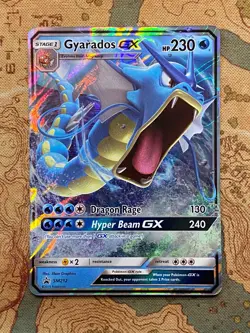Pokemon Card TCG - Gyarados GX SM212 Hidden Fates Sun & Moon Promo Near Mint - Image 1
