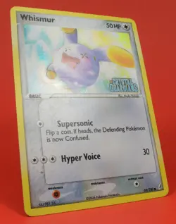 Pokemon TCG English Card Crystal Guardians Whismur 69/100 Reverse Holo Stamped - Image 3