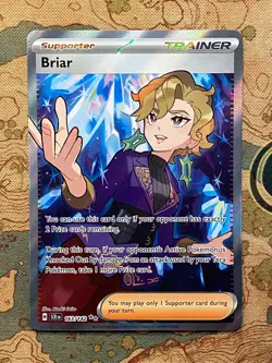 Pokemon Card TCG - Briar 163/142 Ultra Rare Full Art Trainer Stellar Crown NM - Image 1