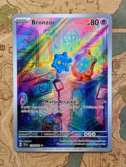 Pokemon Card TCG - Bronzor 170/162 Illustration Rare Temporal Forces Near Mint - Image 1