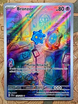 Pokemon Card TCG - Bronzor 170/162 Illustration Rare Temporal Forces Near Mint - Image 2