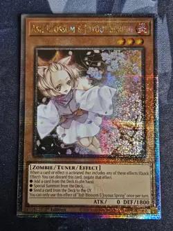Yugioh Ash Blossom & Joyous Spring Quarter Century Secret Rare RA01-EN008 NM 1st - Image 1