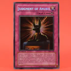 YuGiOh Yu-Gi-Oh! English Card DCR-105 1st edition Judgement of Anubis Holo - Image 1