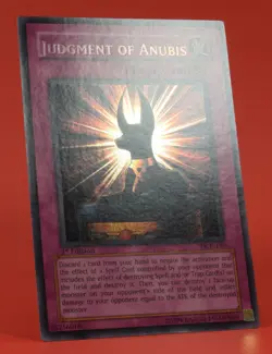 YuGiOh Yu-Gi-Oh! English Card DCR-105 1st edition Judgement of Anubis Holo - Image 3