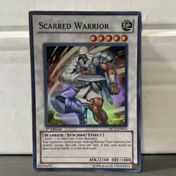 1ST EDITION SCARRED WARRIOR 1996 PRC1-EN013 YUGIOH CARD (LP/MP) - Image 1