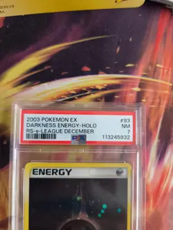 Pokemon Card Darkness Energy Ex Ruby Saphire Holo League Promo Deutsch PSA 7 - Image 5
