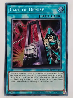 Yu Gi Oh - LCKC-EN029 Card of Demise - Secret Rare - Image 1