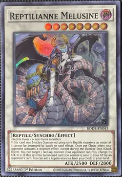 Reptilianne Melusine BODE-EN043 Burst of Destiny 1st Edition - Yugioh Card - Image 1
