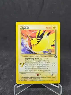 Pokemon Card Zapdos #23 WOTC Black Star Promo - Image 1
