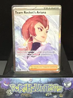 Pokemon Card Team Rocket's Ariana 237/182 Destined Rivals Holo Trainer Near Mint - Image 1