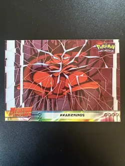 Pokemon Card AWAKENINGS #2 Mewtwo Strikes Back Pokemon TOPPS Blue Logo EXC/NM!! - Image 1