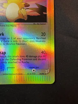 Raichu 13/95 EX Team Magma vs. Aqua Pokemon Card Reverse Holo Foil Rare -CD#X01 - Image 2