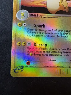 Raichu 13/95 EX Team Magma vs. Aqua Pokemon Card Reverse Holo Foil Rare -CD#X01 - Image 3