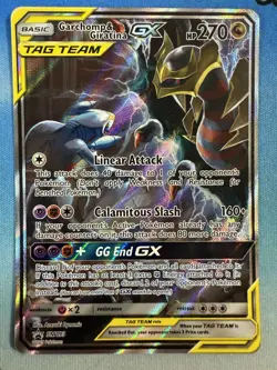 Garchomp & Giratina GX SM193 Tag Team Alt Art Pokemon Card - Image 1