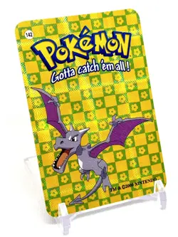 Pokemon 2000 Vending Prism Sticker Card Aerodactyl #142 NM MINUS/ LP ???? - Image 2