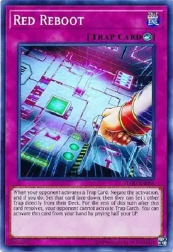 Yugioh - Red Reboot - Super Rare NM - Free Holographic Card - Image 1
