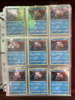 Pokemon Binder Page Lot - 18x Magikarp Holo Card Set - Image 1