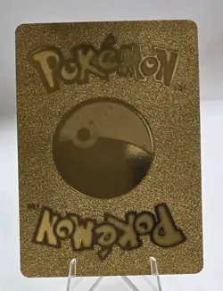 Pokemon Mew VMAX Gold Foil Fan Art Collector Card TCG - Image 2