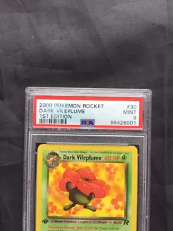 Pokemon Cards: Team Rocket 1st Edition Rare: Dark Vileplume 30/82 PSA 9 - Image 3