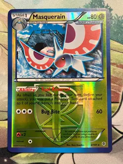 Pokemon Card TCG - Masquerain - Plasma Blast - 2/101 - Reverse Holo - Rare - Image 1