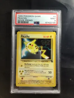 Pokemon Cards: Wizards Black Star Promo: Pikachu 4 PSA 9 - Image 1