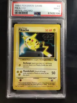 Pokemon Cards: Wizards Black Star Promo: Pikachu 4 PSA 9 - Image 2