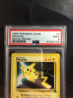 Pokemon Cards: Wizards Black Star Promo: Pikachu 4 PSA 9 - Image 3