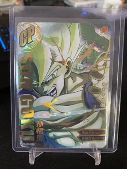 Dragon Ball Heroes DBZ Drip TCG Goku Gold Foil Card CP Rare SC-CP-0009 ANIME - Image 1