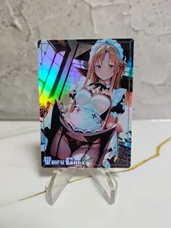 Asuna Trading Card Waifu Goddess Story Anime Girl holo Karte Manga Full Art - Image 1