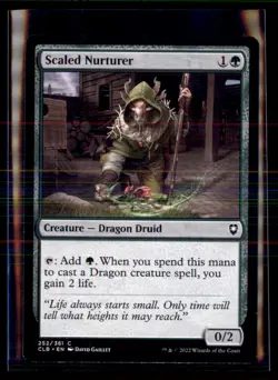 Magic: The Gathering Scaled Nurturer Battle for Baldur's Gate 4 Card Lot - Image 1