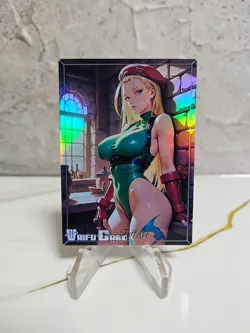 Cammy Street Fight Trading Card Waifu Goddess Story Anime Girl holo Karte Manga - Image 1
