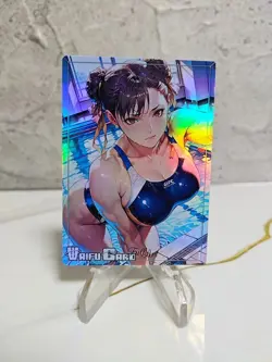 Chun li Street Fight Trading Card Waifu Goddess Story Anime Girl holo Karte - Image 1
