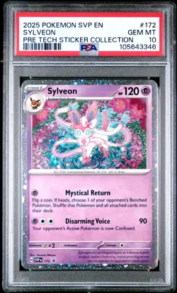 PSA 10 Sylveon SVP 172 Prismatic Evolutions Tech Sticker Collection Pokemon Card - Image 1