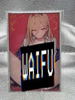 A6 Size Siwen Wave 3 Power Chainsaw Man Manga Anime Waifu Hentai Card - Image 1