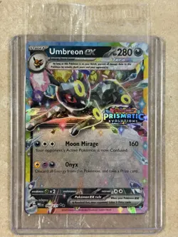 Prismatic Evolutions Umbreon Surprise Box Sealed Stamped EX Promo Card - Image 1