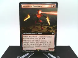Assaultron Dominator 0384 Extended Art UB: Fallout PIP MTG Magic - Image 1