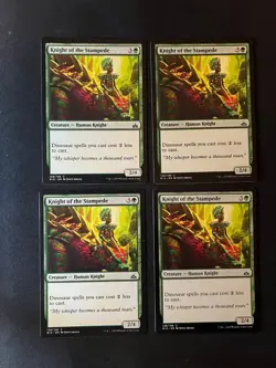 Knight of the Stampede x4 [Rivals of Ixalan] Magic MTG Cards NM/LP - Image 1