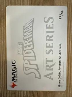 Green Goblin, Revenant (27/54) Art Series NM (Art Card) [MTG] - Image 2