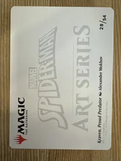 Kraven, Proud Predator (28/54) Art Series NM (Art Card) [MTG] - Image 2