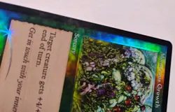 Foil Monstrous Growth MTG, 7th Edition, LP - Image 3