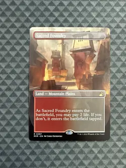 MTG Sacred Foundry #0297 Borderless Rare Ravnica Remastered (RVR) - Image 1