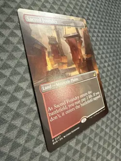 MTG Sacred Foundry #0297 Borderless Rare Ravnica Remastered (RVR) - Image 3