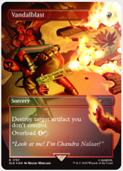 MTG SLD Marvel Deadpool Vandalblast FOIL Unplayed NM - Image 1