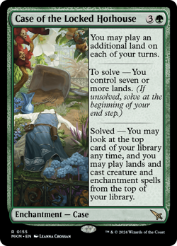 x1 Case of the Locked Hothouse MKM MTG 155 RARE M/NM 1x - Image 1