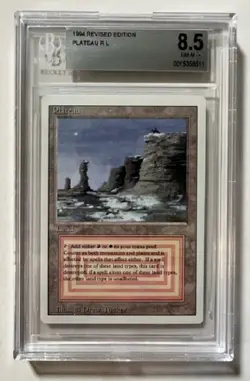 Plateau Dual Land, Magic the Gathering Revised Edition, BGS 8.5 NM-MT+ - Image 1