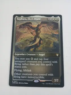 MTG Sephara, Sky's Blade (Foil Etched) Commander Masters Magic Angel NM - Image 1