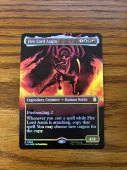 Fire Lord Azula (0334) - Foil - Borderless Avatar MTG Near Mint - Image 1