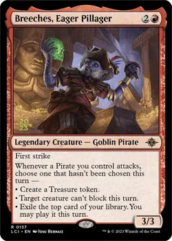 1x Breeches, Eager Pillager - Foil - Prerelease Promo NM-Mint, English Prereleas - Image 1