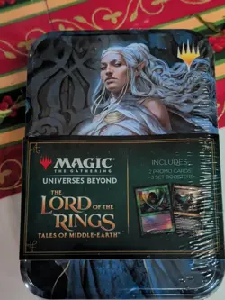 MTG Universes Beyond The Lord Of The Rings Gift Tins. The One Ring/ Galadriel. - Image 1