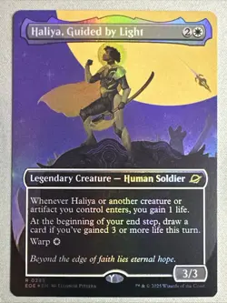 MTG / Haliya, Guided by Light / EOE / #289 / FOIL (Borderless) / Rare / NM - Image 1